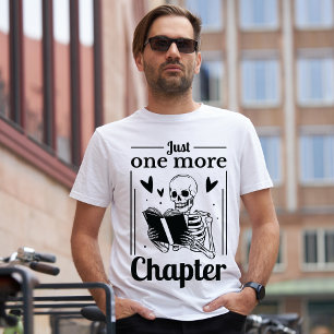 Funny Skeletts nur noch ein Kapitel Buch Lover T-Shirt
