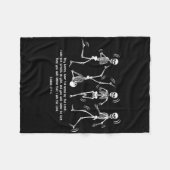Funny Skeletts Tanzen Trockene Knochen kommen live Fleecedecke (Vorderseite (Horizontal))