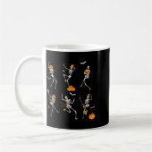 Funny Skeletts tanzend Challenge Halloween Kaffeetasse (Links)