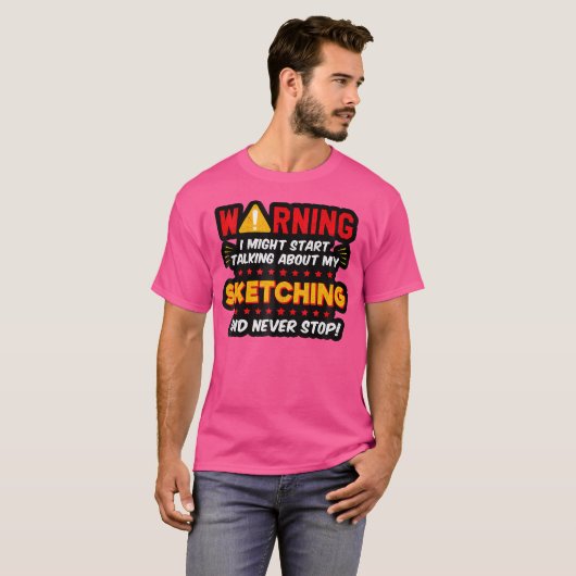 Funny Sketching Zeichnend Artist Sprichwort Joke G T-Shirt (Vorne ganz)