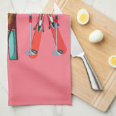 Funny Ski Colorful Ski Skier Geschirrtuch (Viertel Falte)