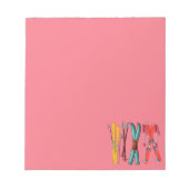 Funny Ski Colorful Ski Skier Notizblock (Vorderseite)