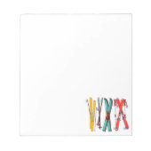 Funny Ski Colorful Ski Skier Notizblock (Vorderseite)