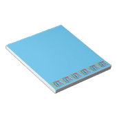 Funny Ski Colorful Ski Skier Notizblock (angewinkelt)