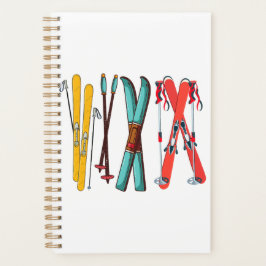 Funny Ski Colorful Ski Skier Planer