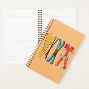 Funny Ski Colorful Ski Skier Planer