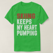 Funny Ski Geschenk für Männer Skier Ski Jet Frauen T-Shirt (Design vorne)