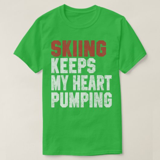 Funny Ski Geschenk für Männer Skier Ski Jet Frauen T-Shirt (Design vorne)