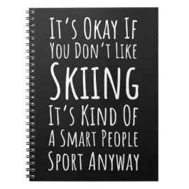 Funny Ski Gifts Skiing Humor Skier Winter Sports Notizblock