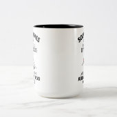 Funny Ski Joke Zitat, Ski-Enthusiast Skier Geschen Zweifarbige Tasse (Mittel)