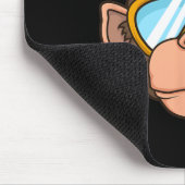 Funny Ski Monkey Goggles Gorilla Skiing Mountain G Mousepad (Ecke)