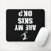 Funny Ski Tee Distressed Skiing Winter Sports Ski  Mousepad (Mit Mouse)