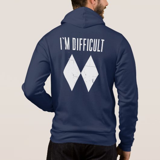 Funny Ski Vater Geburtstag Wintersport Hoodie (Rückseite)
