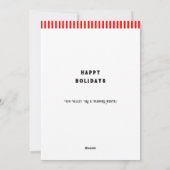 Funny Ski Weihnachtskarten Feiertagskarte (Rückseite)