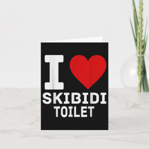 Funny Skibidi Meme I Liebe Skibidi Toilette für Mä Karte