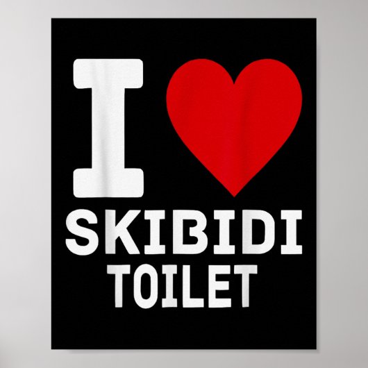 Funny Skibidi Meme I Liebe Skibidi Toilette für Mä Poster (Vorne)
