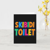 Funny Skibidi Toilet Karte (Gelbe Blume)