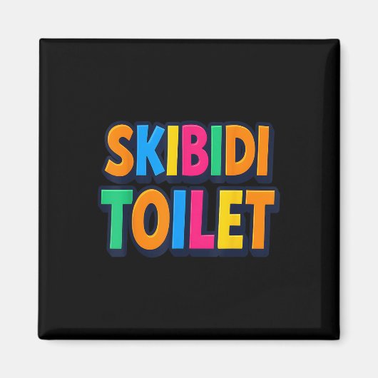 Funny Skibidi Toilet Magnet (Vorne)