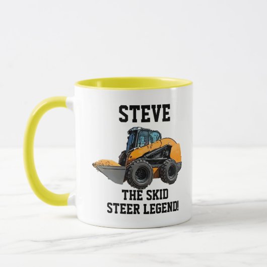 Funny Skid Steer Legend Heavy Equipment Operator Tasse (Links)