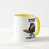 Funny Skid Steer Legend Heavy Equipment Operator Tasse (VorderseiteRechts)