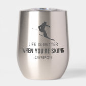Funny Skier Geschenk, Name des Personalisierten Sk (Vorderseite)