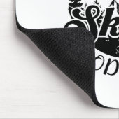 Funny Skier Joke angeregt durch Skifahren und Podc Mousepad (Ecke)