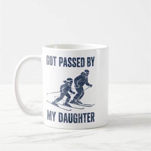 Funny Skiing Got Ped By My Daughter Family Ski Tri Kaffeetasse (Links)