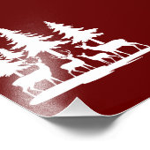 Funny Skinny Pine Sommer Wandern Camping Fotodruck (Ecke)