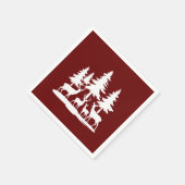 Funny Skinny Pine Sommer Wandern Camping Serviette (Ecke)