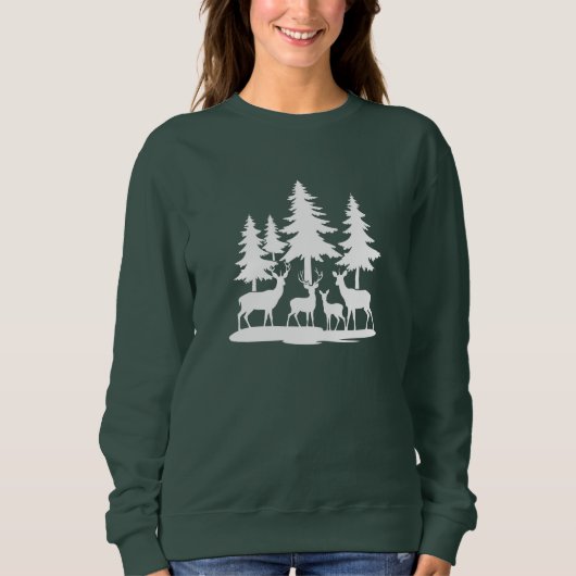 Funny Skinny Pine Sommer Wandern Camping Sweatshirt (Vorderseite)