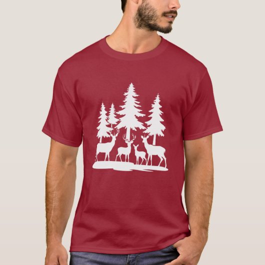 Funny Skinny Pine Sommer Wandern Camping T-Shirt (Vorderseite)