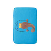Funny skipper mudskipper fish Cartoon Badematte (Vorderseite Vertikal)