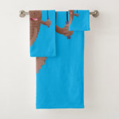Funny skipper mudskipper fish Cartoon Badhandtuch Set (Insitu)