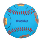 Funny skipper mudskipper fish Cartoon Baseball (Vorderseite)