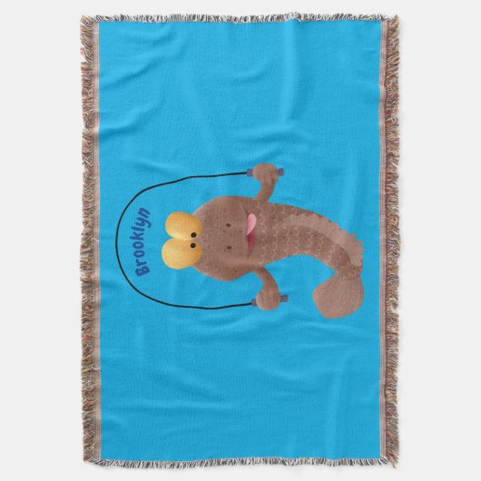 Funny skipper mudskipper fish Cartoon Decke (Vorderseite Vertikal)