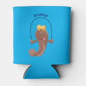 Funny skipper mudskipper fish Cartoon Dosenkühler (Vorderseite)