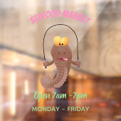 Funny skipper mudskipper fish Cartoon Fensteraufkleber (Blatt 2)