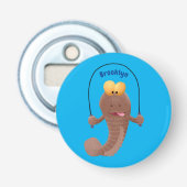 Funny skipper mudskipper fish Cartoon Flaschenöffner (Vorderseite)