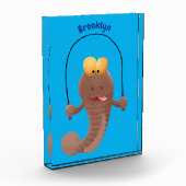 Funny skipper mudskipper fish Cartoon Fotoblock (Links)