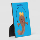 Funny skipper mudskipper fish Cartoon Fotoplatte (Seite)