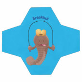 Funny skipper mudskipper fish Cartoon Fußball (Flach)