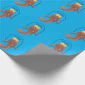 Funny skipper mudskipper fish Cartoon Geschenkpapier (Ecke)