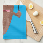 Funny skipper mudskipper fish Cartoon Geschirrtuch (Viertel Falte)