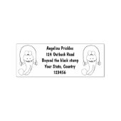 Funny skipper mudskipper fish Cartoon Gummistempel (Prägung)