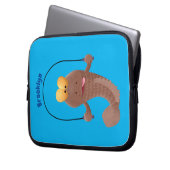 Funny skipper mudskipper fish Cartoon Laptopschutzhülle (Vorderseite Links)