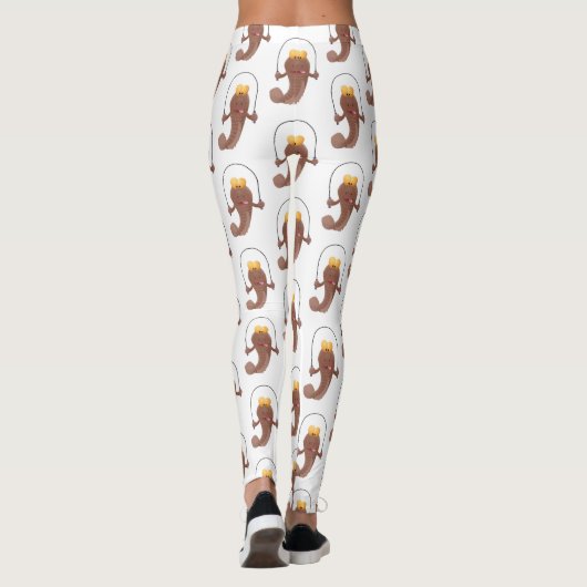 Funny skipper mudskipper fish Cartoon Leggings (Rückseite)