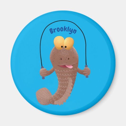Funny skipper mudskipper fish Cartoon Magnet (Vorne)