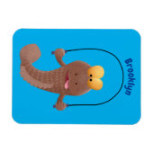 Funny skipper mudskipper fish Cartoon Magnet (Horizontal)