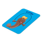 Funny skipper mudskipper fish Cartoon Magnet (Linke Seite)