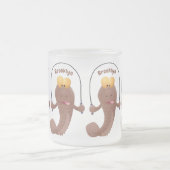 Funny skipper mudskipper fish Cartoon Mattglastasse (Mittel)